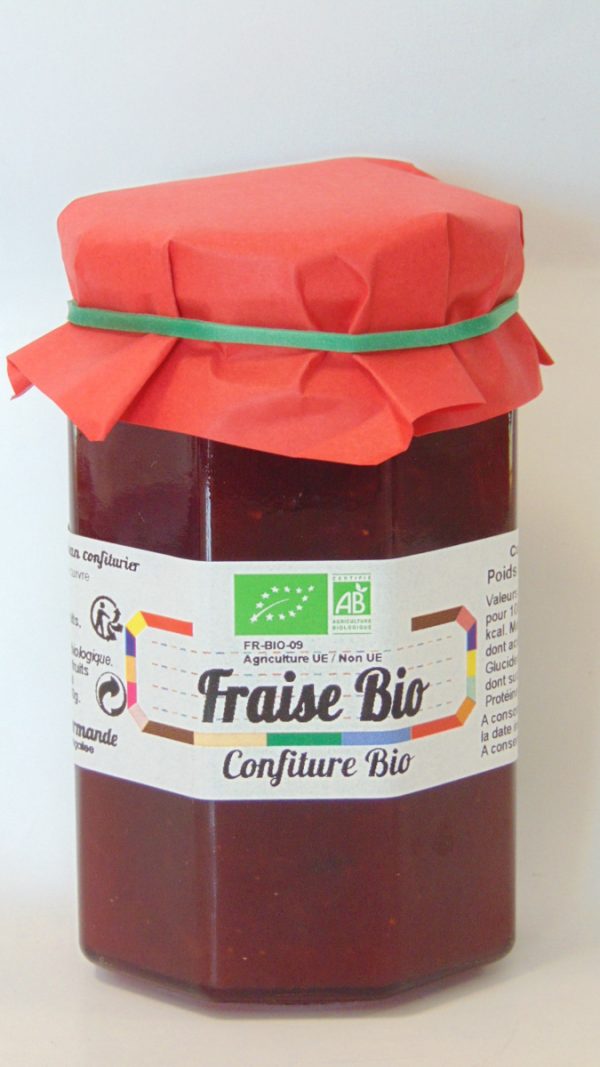 Confiture de fraise Bio