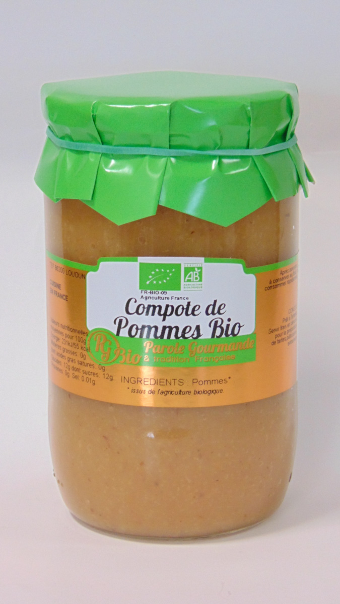 Compote de Pommes Bio 72cl Parole gourmande