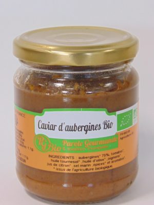 Caviar d’aubergines Bio – 21cl