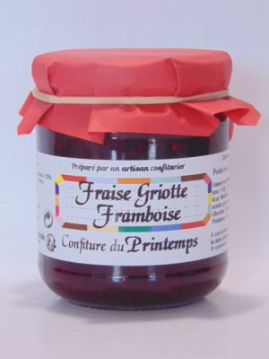 Confiture Printemps (fraise framboise griotte) – 250g