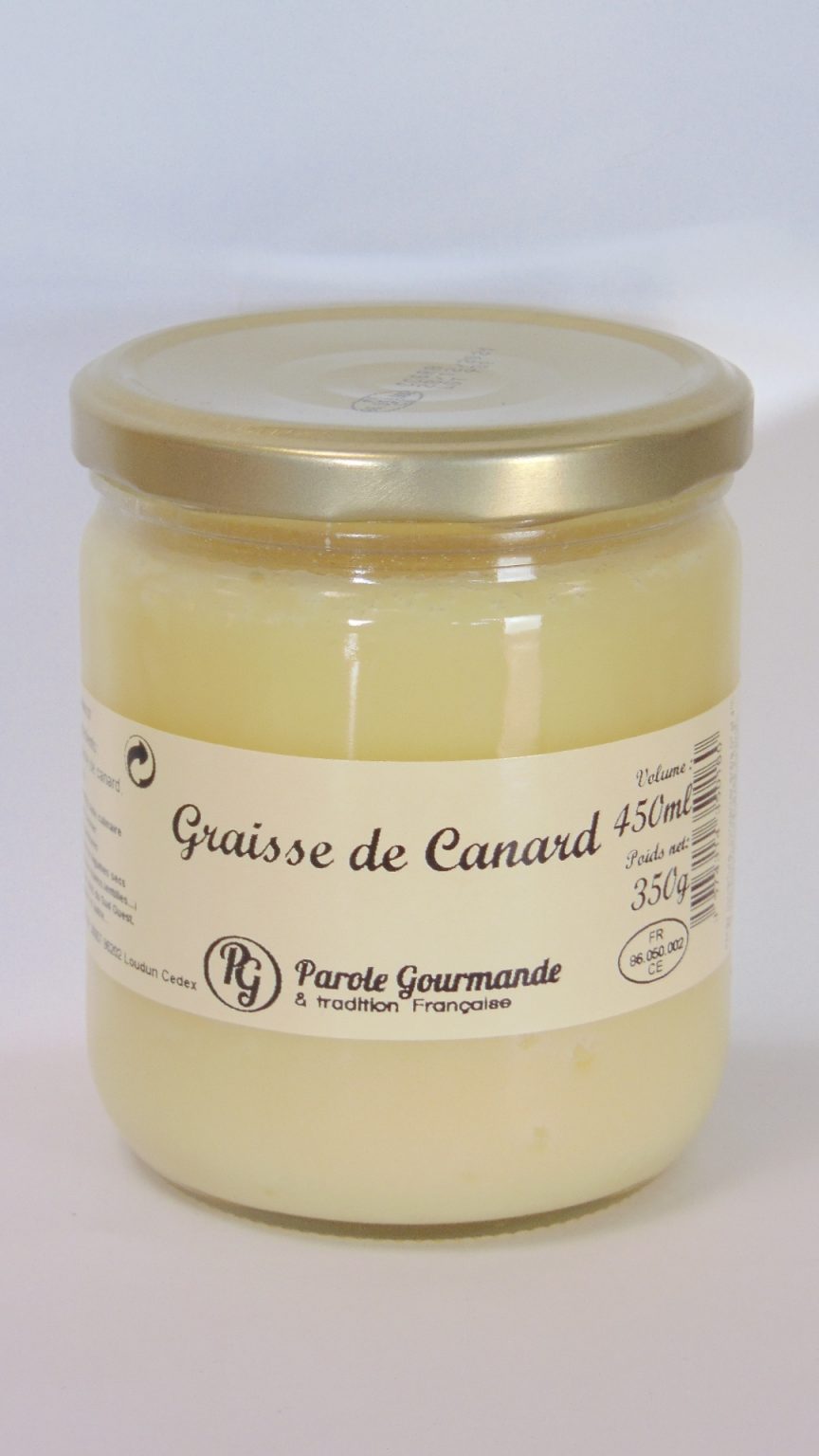 Graisse de Canard 45cl 350g Parole gourmande Graisse de Canard 45cl 350g Parole gourmande