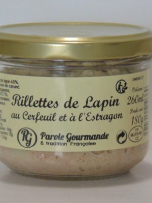 Rillettes de Lapin au Cerfeuil et Estragon – 26cl