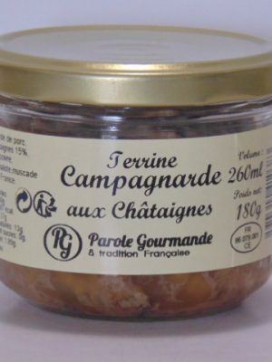 Terrine Campagnarde aux châtaignes – 26cl