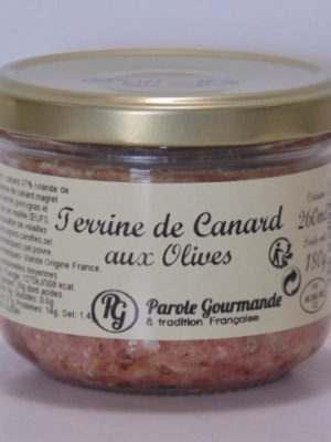 Terrine de canard aux Olives – 26cl