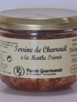 Terrine de Chevreuil à la Menthe Poivrée – 26cl