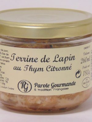 Terrine de Lapin au Thym Citronné – 26cl