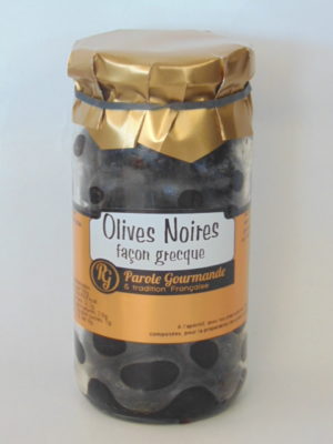 Olives noires à la Grecque – 37cl