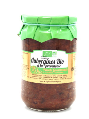 Aubergines cuisinées à la provençale Bio – 72cl