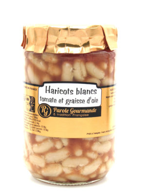 Haricots Blancs Lingots cuisinés à la tomate et à la graisse d’oie – 72cl