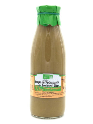 Soupe de Pois cassés au lard fumé Bio – 75cl