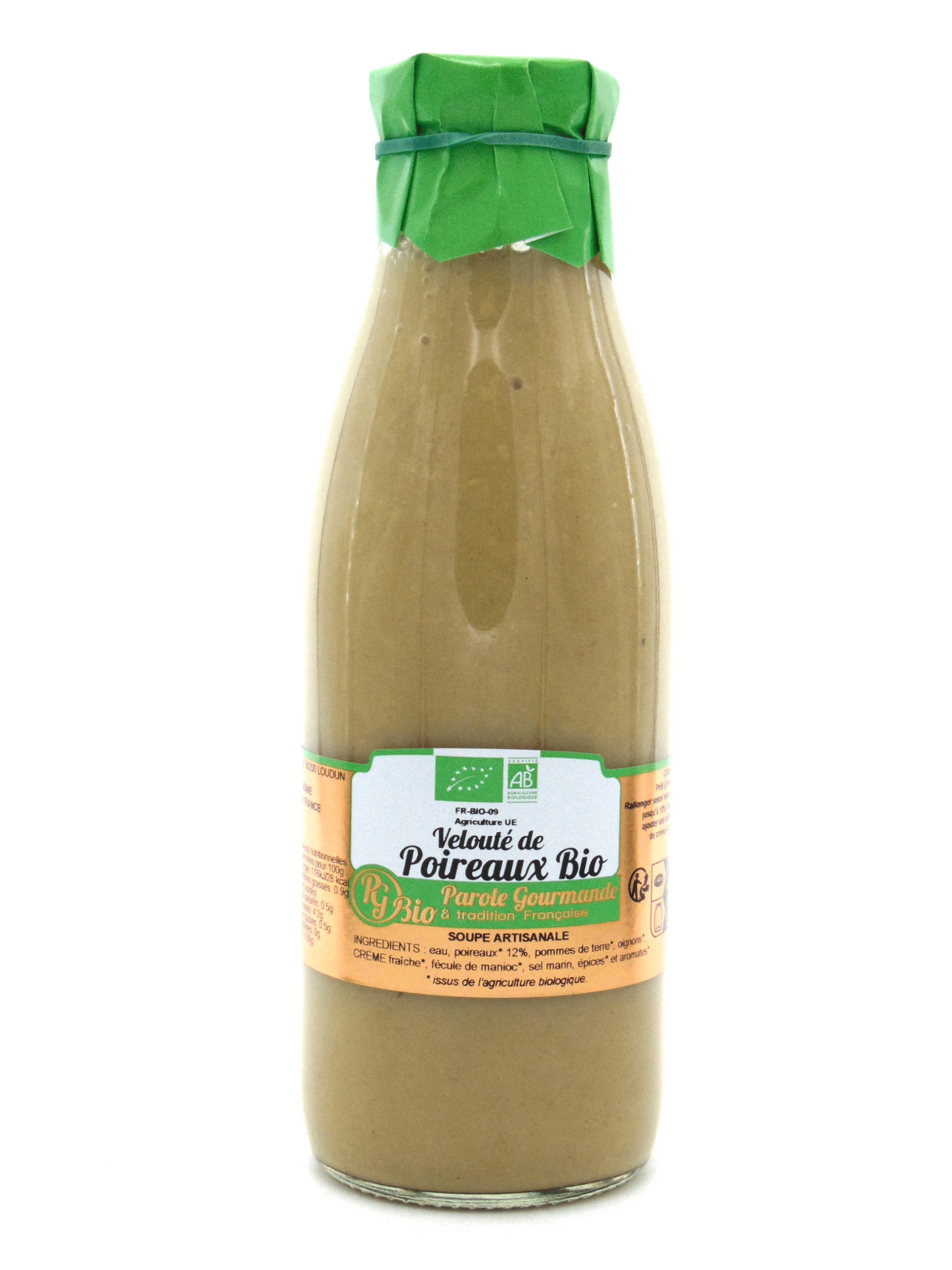 Soupe de poireaux Bio - 75cl - Parole gourmande